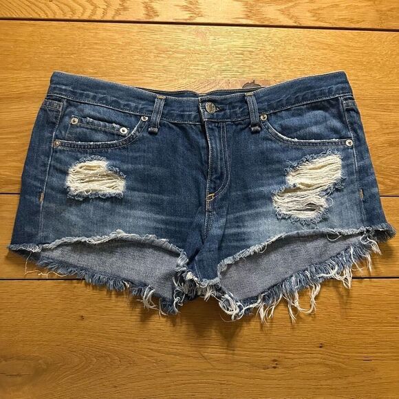 Rag & bone Jean shorts distressed cut off 9/29 - Picture 1 of 11
